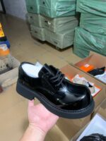Oxford Burgundy Patent Leather Chunky Derby Shoes | Platform Oxfords | Beeval Nigeria