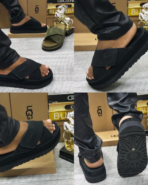 UGG Goldenstar Cross Slide | Black