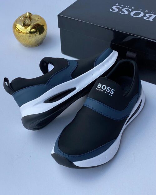 Hugo Boss Slip-On Sneakers with Contrast White Sole