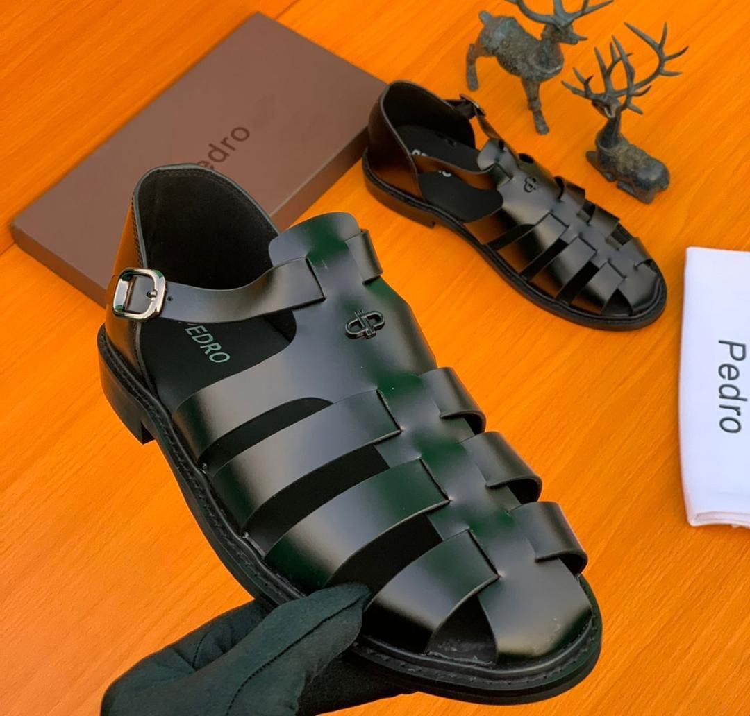 Pedro Black Caged Sandals Pedro Black Caged Sandals