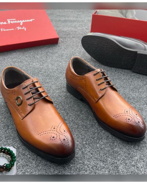 Gancini Brogue Dress Shoes